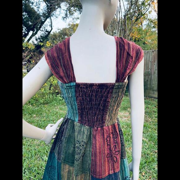 Beautiful cotton handmade patch skirt dresses - Picture 5 of 7